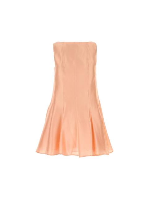 KHAITE KHAITE Mags Peach Twill Mini Dress New & Authentic (Women's