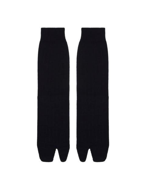 Maison Margiela Blue Wool Tabi Socks
