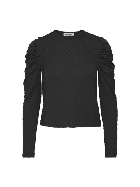 HENRIK VIBSKOV SUN REFLECTION BLOUSE - BLACK BUBBLES