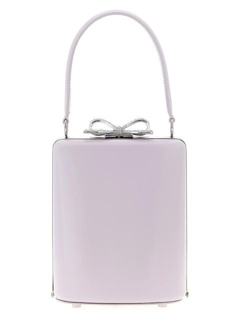 self-portrait 'Lilac leather mini bow' handbag