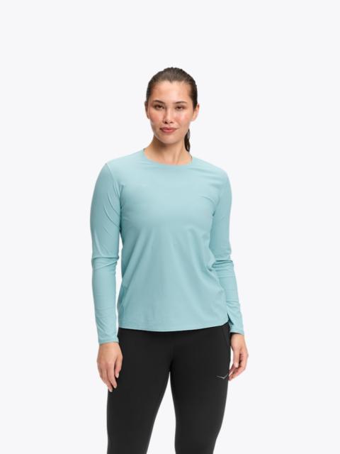 HOKA Women's Airolite Long Sleeve 2.0 Shirt in Raindrop