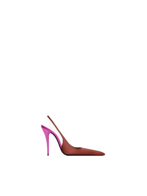 SAINT LAURENT SAINT LAURENT Deroche $1250 DARK RUGGINE/ORCHID FUCHSIA Pump