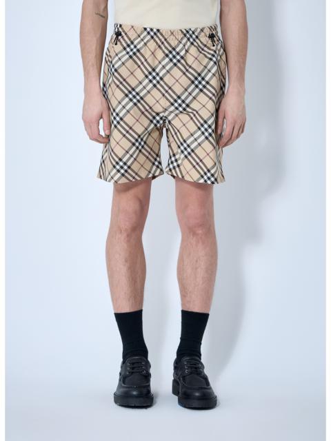 Burberry Men Check Elasticated Shorts