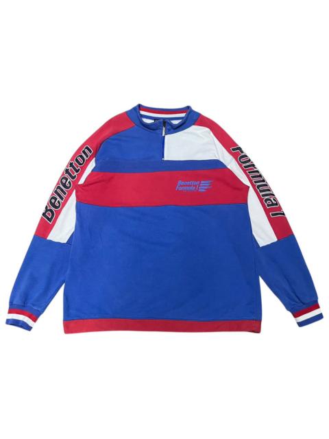 Formula 1 - Vintage Benetton Formula One Halfzip Sweatshirt