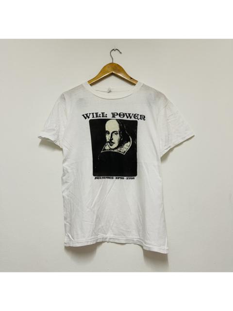 Other Designers Vintage - Vintage 80s William Shakespeare “Will Power T-Shirt