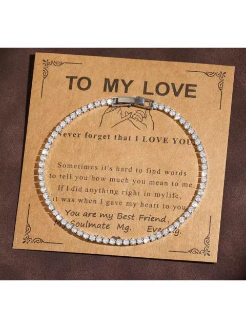 Other Designers Diamond Ice Bracelet Link Jewelry Chrome Casual Chain Cuff