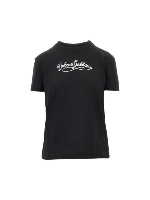 Dolce & Gabbana LOGO EMBROIDERY T-SHIRT