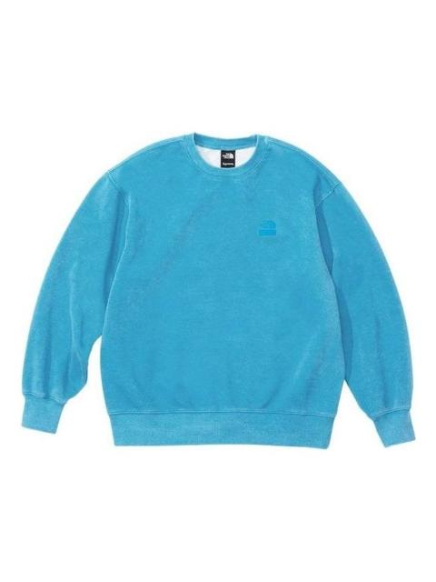 Supreme Supreme x The North Face Pigment Printed Crewneck 'Blue' SUP-SS21-741