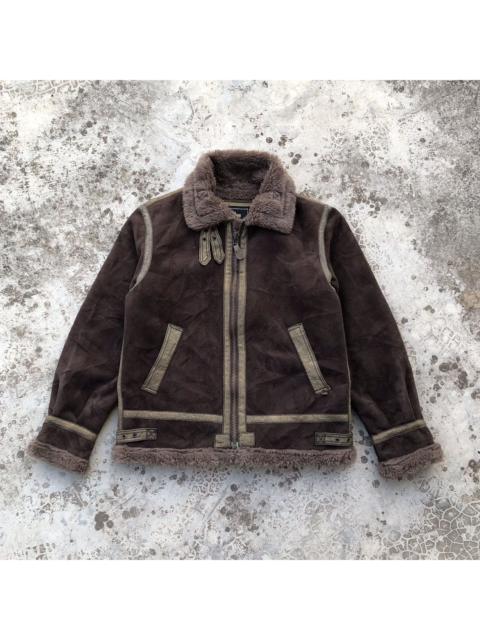 Other Designers ALPHA INDUSTRIES B3 Military Sheepskin Shearling Jacket