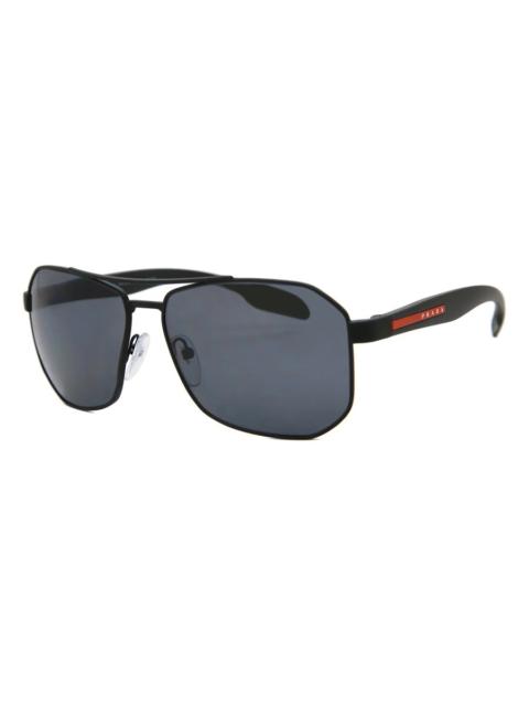 Prada Prada Linea Rossa Grey Navigator Men's Sunglasses PS 51VS DG05Z1 62