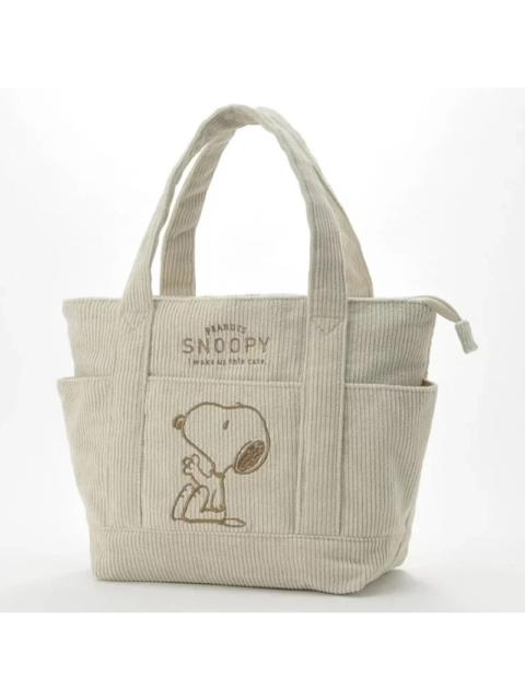 Other Designers Beige Cute Snoopy Tote Bag Casual Students Large Capacity Handbag Zipper Shoulder Large Bag