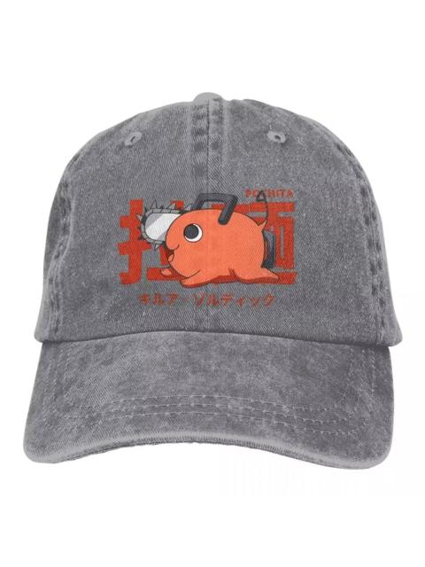 Other Designers Hip Hop Y2K Japanese Anime Pochita Chainsaw Man Baseball Cap Sunshade Hat