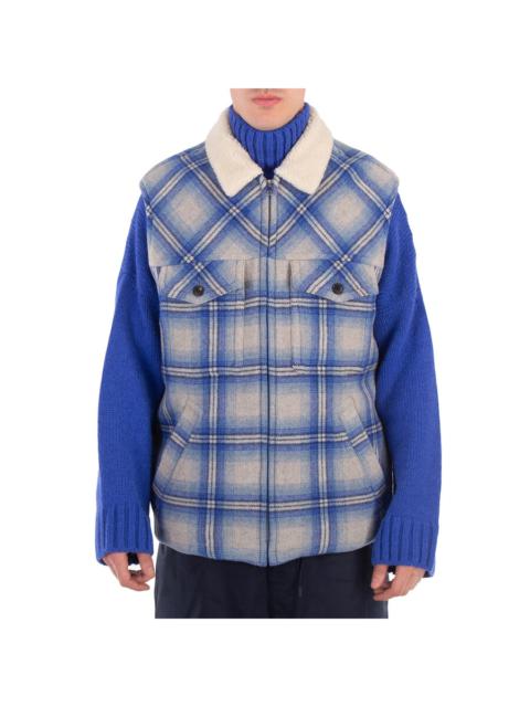 Isabel Marant Isabel Marant Men's Blue Kiran Plaid-Check Gilet