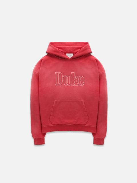 DUKE + DEXTER Duke Red Chainstitch Hoodie