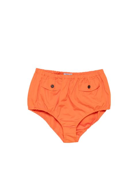 Prada Prada Orange Shorts - Mini Shorts Women