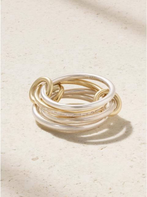 Spinelli Kilcollin Kira Sterling Silver And 18-karat Gold Diamond Ring