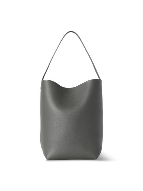The Row Large N/S Park Leather Tote Bag grey