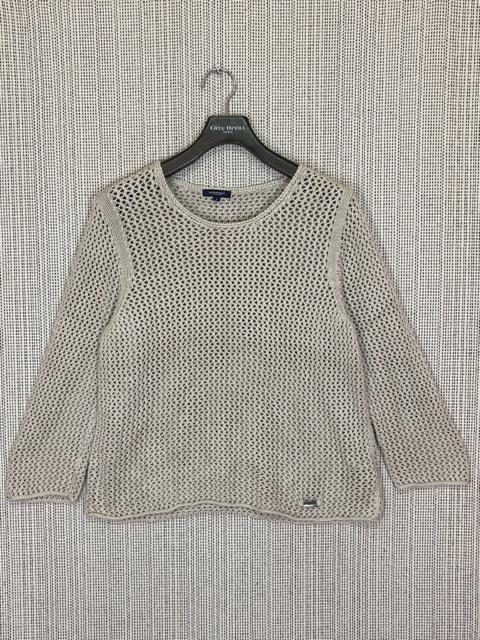 Other Designers Burberry Prorsum - ‼️BURBERRY LONDON CREAM MESH SWEATER NICE DESIGN‼️