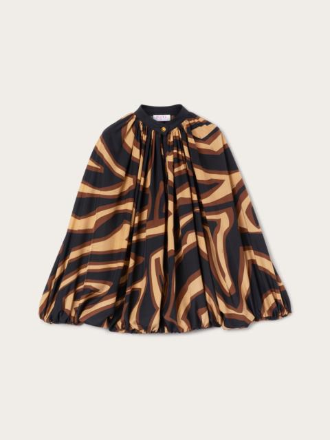 PUCCI LABIRINTO PRINT VOLUMINOUS BLOUSE