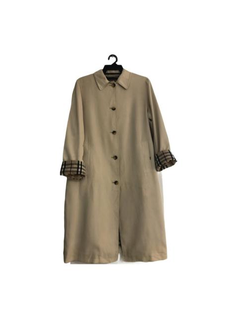 Other Designers Burberry × Burberry Prorsum - Burberry Single Breasted Nova Check Long Jacket