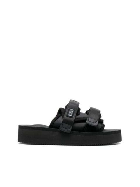 Suicoke logo-patch slip-on slides