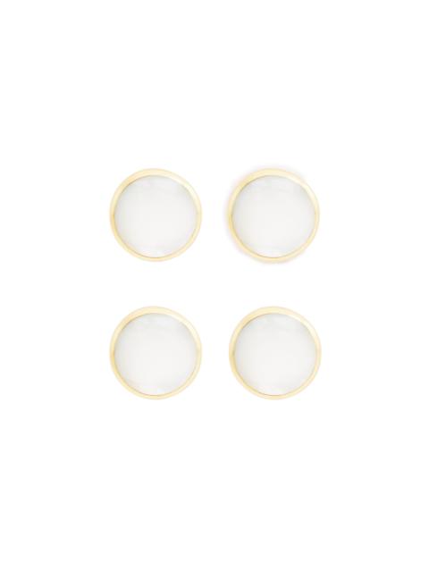 TOM FORD MOTHER OF PEARL ROUND SHIRT STUDS