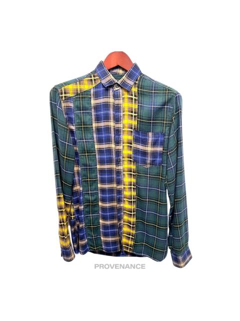 Lanvin Lanvin Patchwork Flannel Shirt - Multicolor Plaid 37 14.5