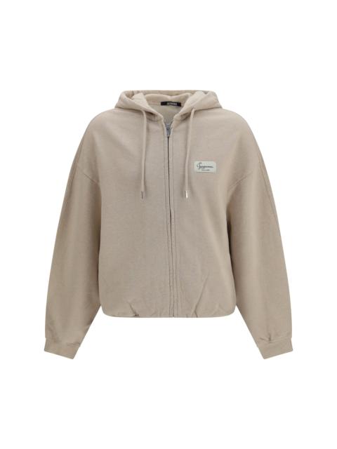 JACQUEMUS Jacquemus Le Montaigne Hooded Sweatshirt Beige