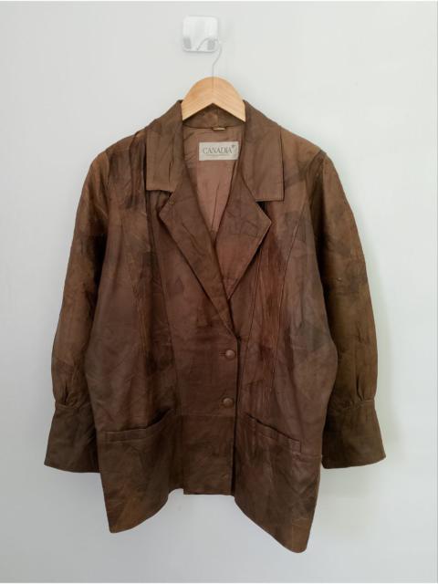 Other Designers VERA PELLE Canadia Echt Leder Real Leather Jacket Italian Made