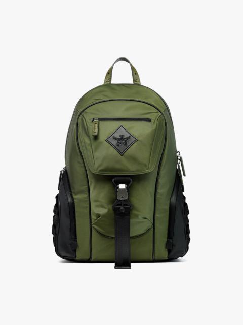 MCM Aren Backpack in ECONYL® and Monogram Print Leather