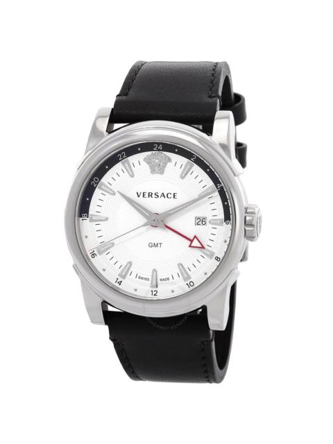 VERSACE Versace GMT Vintage Quartz Silver Dial Men's Watch VEV300119