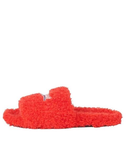 BALENCIAGA (WMNS) Balenciaga Furry Slides 'Red' 654261W2DO16596