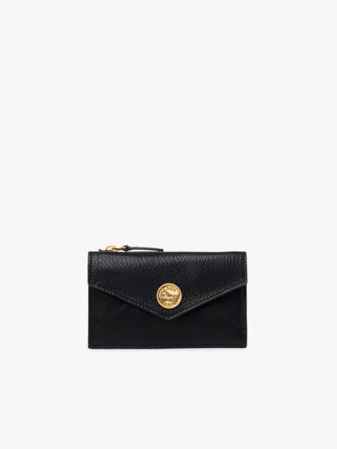Chloé SMALL ENVELOPE PURSE WITH CARD SLOTS IN GRAINED LEATHER