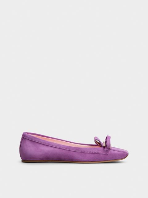Roger Vivier Trompette Ballerinas in suede