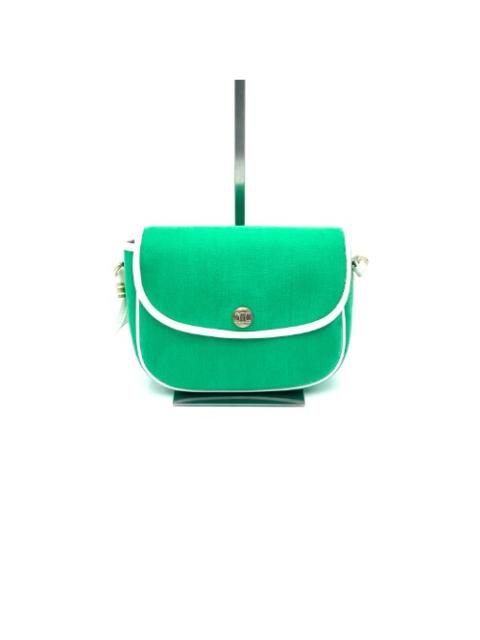 CELINE Celine green canvas crossbody bag