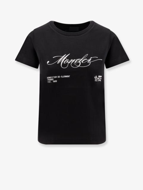 Moncler Cotton T-Shirt With Embroidery