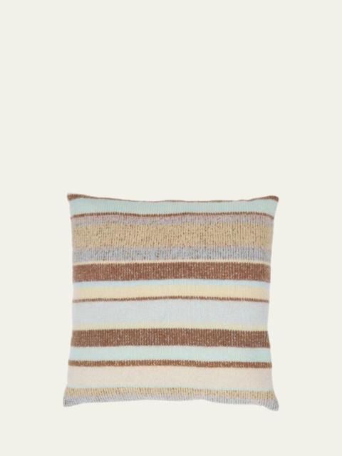 The Elder Statesman Stripe Super Soft Cashmere Pillow