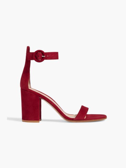 Gianvito Rossi Versilia 85 suede sandals