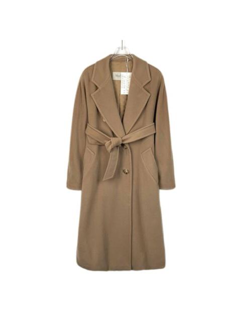 Other Designers Maxmara 101801 Iconic Brown Wool Double-Breasted Belt Coat With Dust Bag 38 S