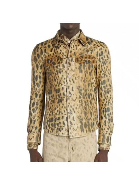 TOM FORD Tom Ford Leather Jacket in Animal Print