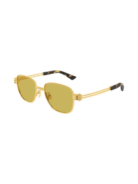Bottega Veneta Bottega Veneta Square Sunglasses 'Gold/Yellow'