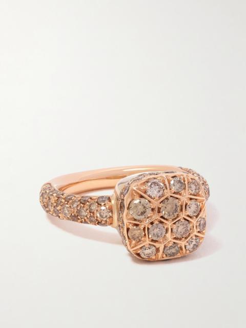 Pomellato Nudo Solitaire Classic 18-karat Rose And White Gold Diamond Ring