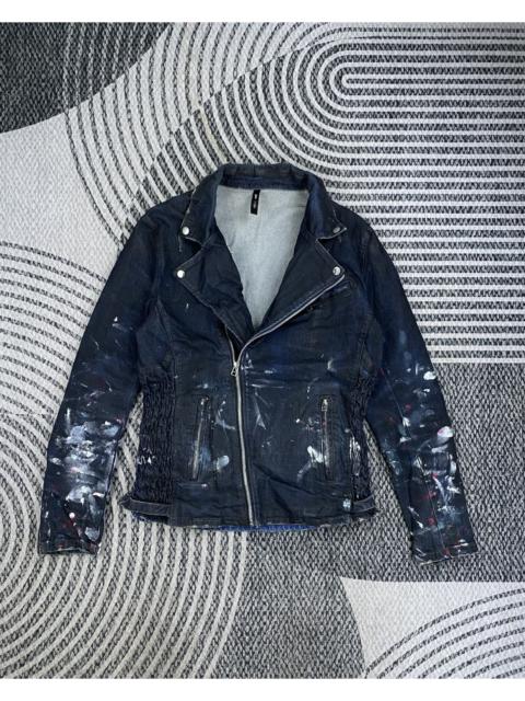 Other Designers 14th Addiction - RARE❗️glamb Punk Style Paint Splatter Jacket