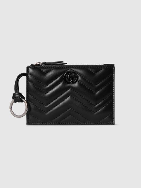 GUCCI GG Marmont zip key pouch