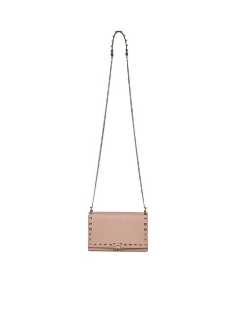 Valentino MINI ROCKSTUD LEATHER BAG WITH CHAIN
