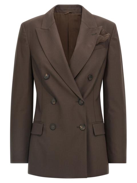 Brunello Cucinelli Brunello Cucinelli Women Tropical Luxury Wool Blazer