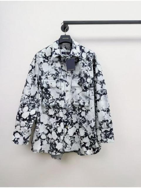 Louis Vuitton LOUIS VUITTON 2019 WHITE/BLUE OVERSIZE DOROTHY IN THE POPPIES PRINTED DENIM JACKET