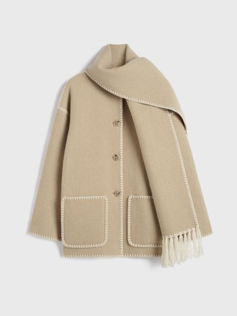 TOTEME Embroidered scarf jacket harvest