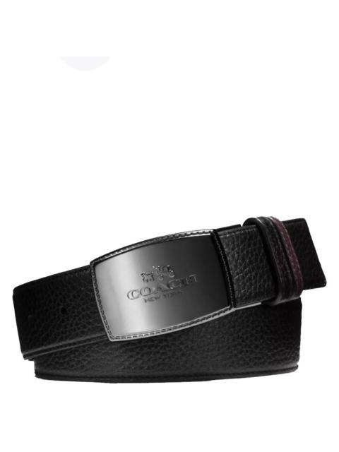 COACH Coach Reversible Plaque Buckle Cut To Size Belt