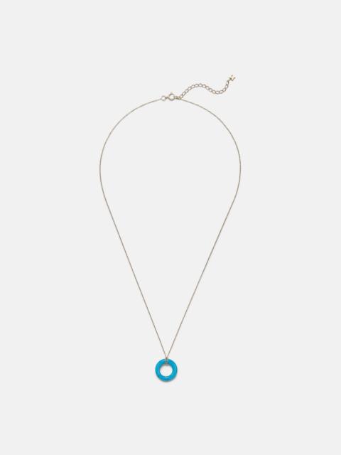 MATEO 14kt gold pendant necklace with turquoise